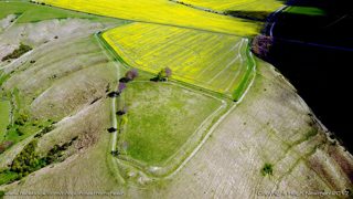 aerial of Oliver's Castle from ccc