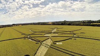 aerial of Clearbury Ring