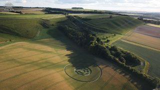 aerial of Easton Royal from ccc
