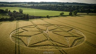 aerial of Tichborne from ccc