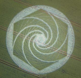 aerial of Avebury Stone Circle