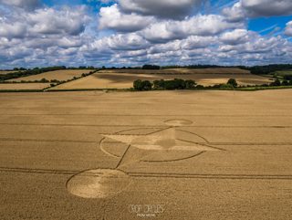 aerial of Preston Candover from ccc