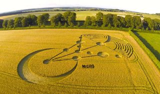 aerial of Badbury Rings