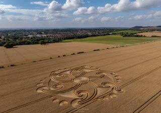 aerial of Etchilhampton from ccc