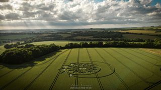 aerial of Owlesbury from ccc