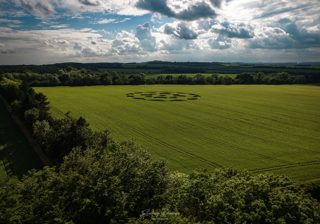 aerial of Crawley Down from ccc