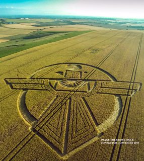 aerial of Barbury Castle from ccc