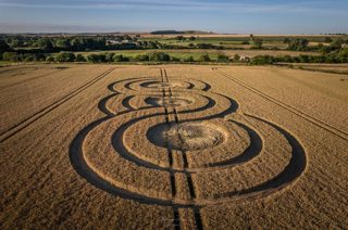 aerial of Bishops Cannings