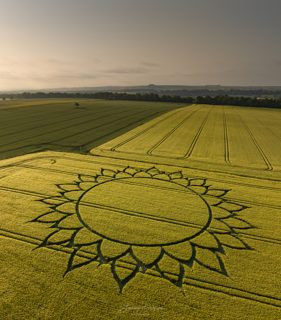 aerial of Potterne Hill