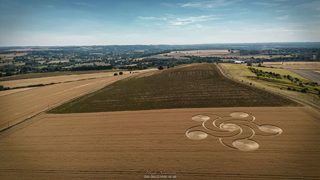 aerial of Etchilhampton from ccc