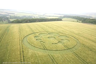 aerial of Tidcombe Down from ccc