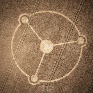 aerial of Milk Hill