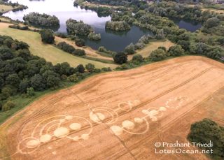 aerial of Roydon from ccc