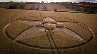 aerial of Bishops Sutton from ccc