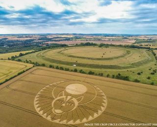 aerial of Figsbury Rings from ccc