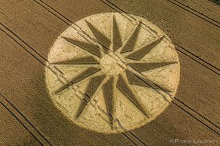 aerial of Westbury White Horse