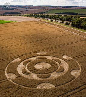 aerial of Yarnbury Castle from ccc