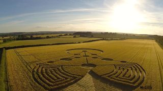 aerial of Badbury Rings