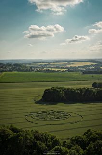 aerial of Owlesbury from ccc