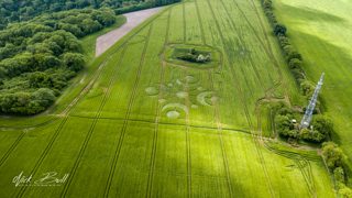 aerial of Buckland Down from ccc