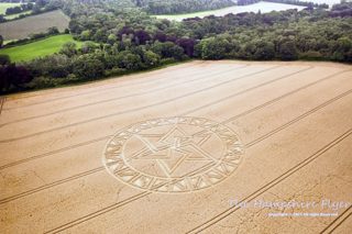 aerial of West Meon from ccc