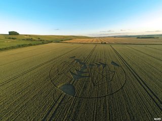 aerial of Hackpen Hill from ccc