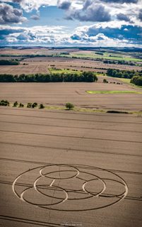 aerial of Wayland's Smithy from ccc