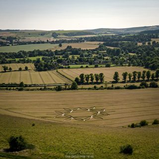 aerial of Norton Bavant from ccc