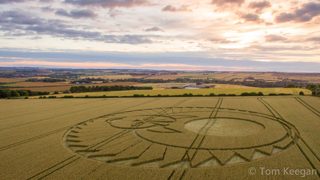 aerial of Figsbury Rings from ccc