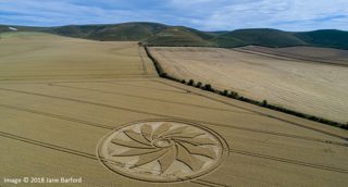 aerial of Clifford's Hill from ccc