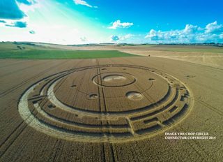 aerial of Maiden Castle from ccc