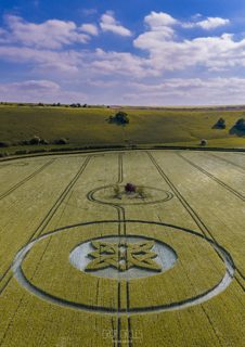 aerial of Sutton Veny from ccc