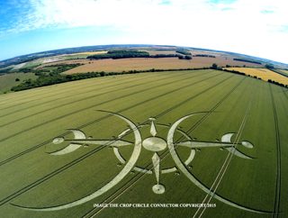 aerial of Clearbury Ring from ccc