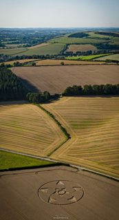 aerial of Blandford Forum from ccc