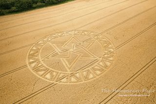 aerial of West Meon from ccc