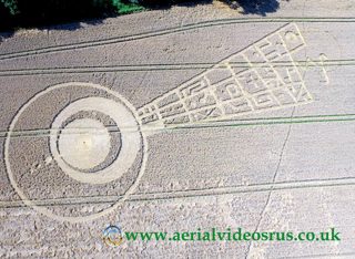 aerial of Sutton Hall