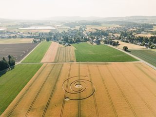 aerial of Zürcher Weinland