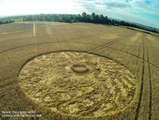 aerial of Etchilhampton from ccc
