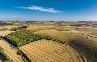 aerial of Norton Bavant from ccc