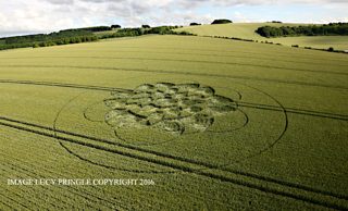 aerial of Chilcomb Down