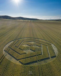 aerial of Stanton St Bernard from ccc