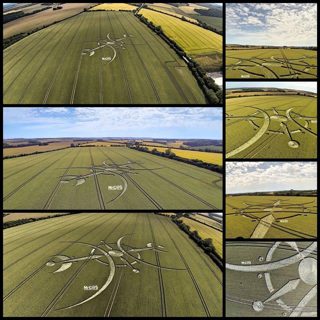 aerial of Clearbury Ring