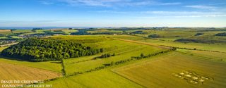 aerial of Battlesbury Hill from ccc