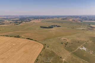 aerial of Milk Hill