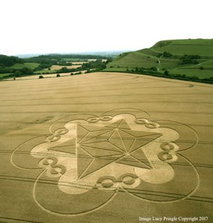 aerial of Cley Hill from ccc