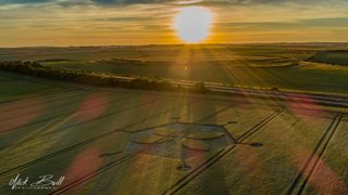 aerial of Yarnbury Castle from ccc
