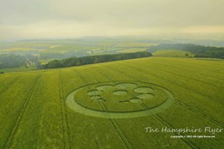 aerial of Tidcombe Down
