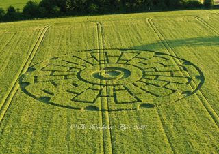 aerial of Sixpenny Handley from ccc