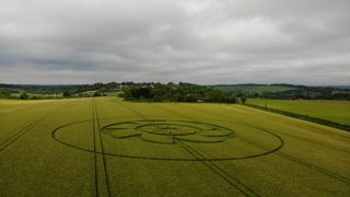 aerial of Owlesbury from ccc