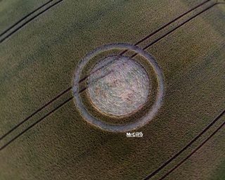aerial of Rollright Stones